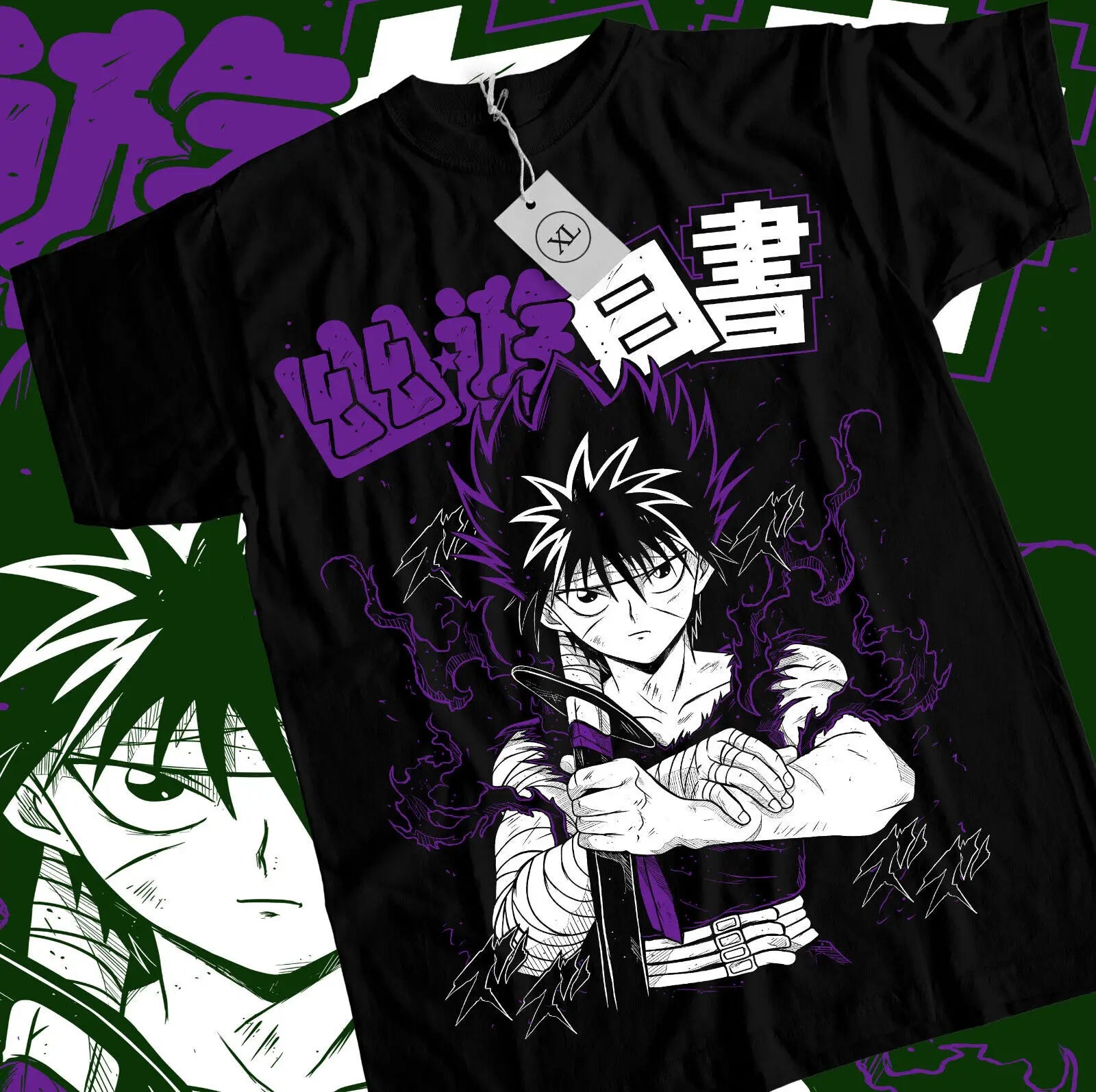 Yu Yu Hakusho – Hiei, Kuwabara, Kurama & Yusuke T-shirt Unisexe