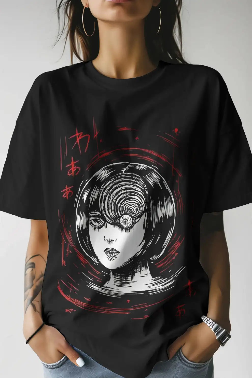 Junji Ito – Uzumaki Spirale (Kirie Goshima) T-shirt Unisexe