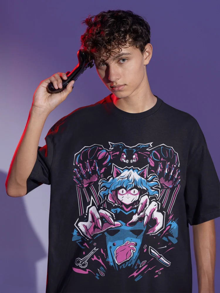 Hunter x Hunter – Neferpitou, Gon, Killua, Hisoka & Kite T-shirt Unisexe