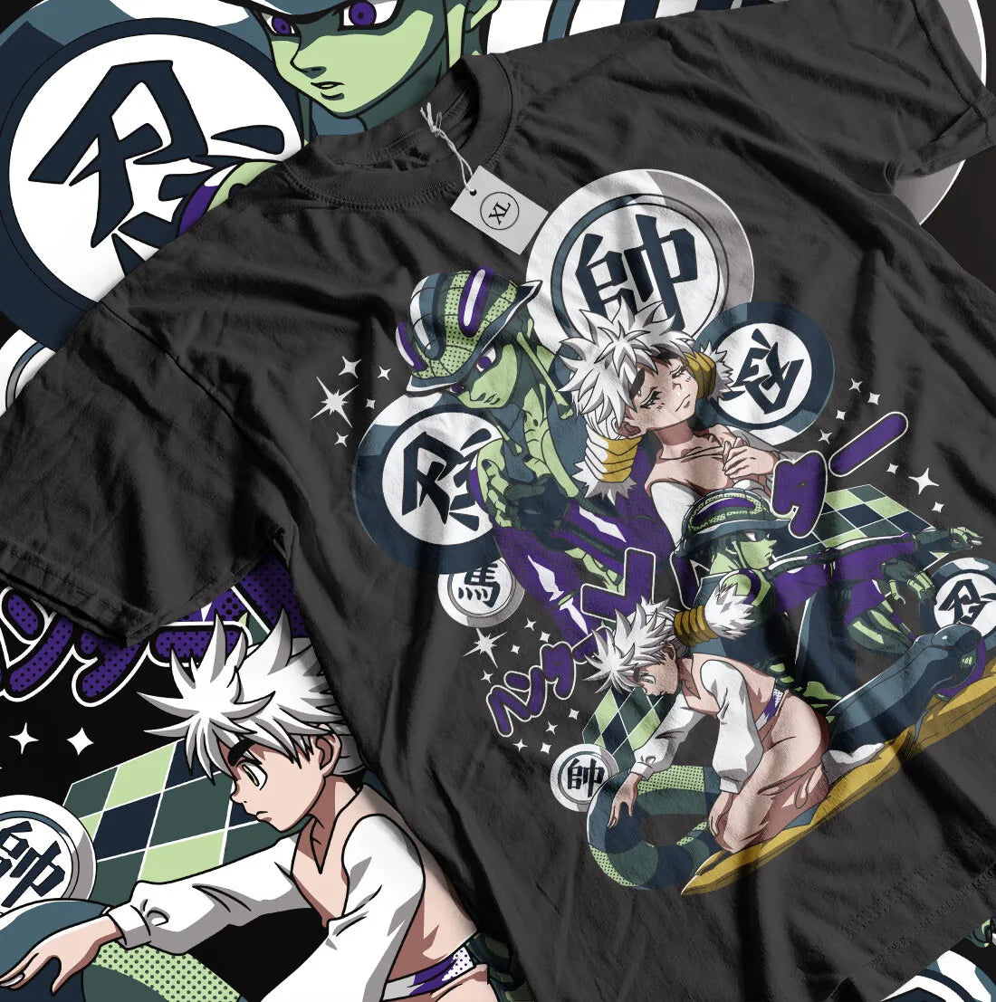 Hunter x Hunter – Meruem, Gon, Killua, Hisoka & Zoldyck T-shirt Unisexe