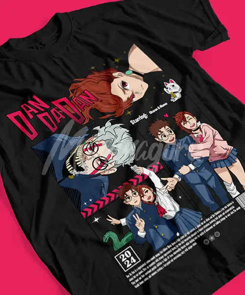 Dandadan – Momo & Okarun Battle T-shirt Unisexe
