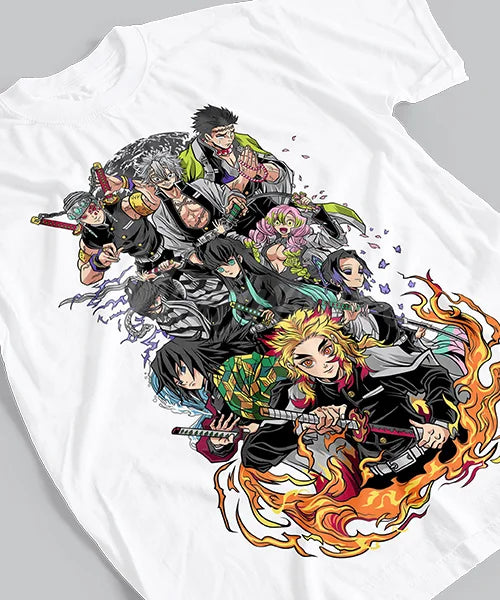 Demon Slayer – Piliers & Ex-Piliers en Combat T-shirt Unisexe