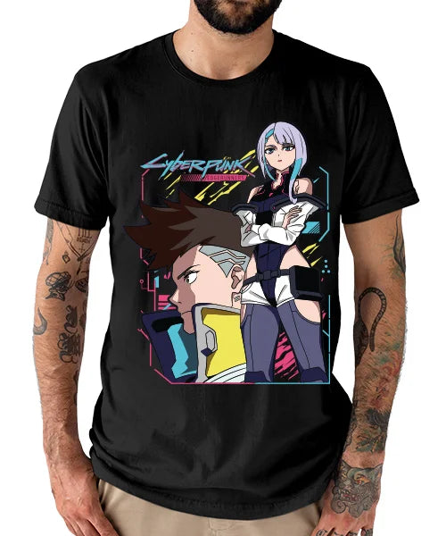 Cyberpunk: Edgerunners – Lucy & David Martinez T-shirt Unisexe