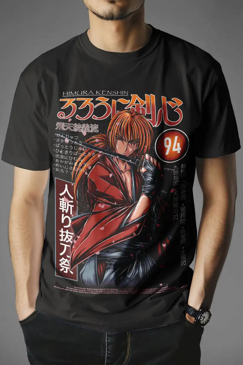 Rurouni Kenshin – Himura Kenshin T-shirt Unisexe