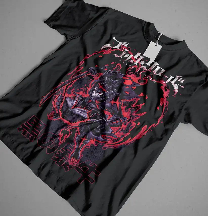 Black Clover – Asta Black & Red T-shirt Unisexe