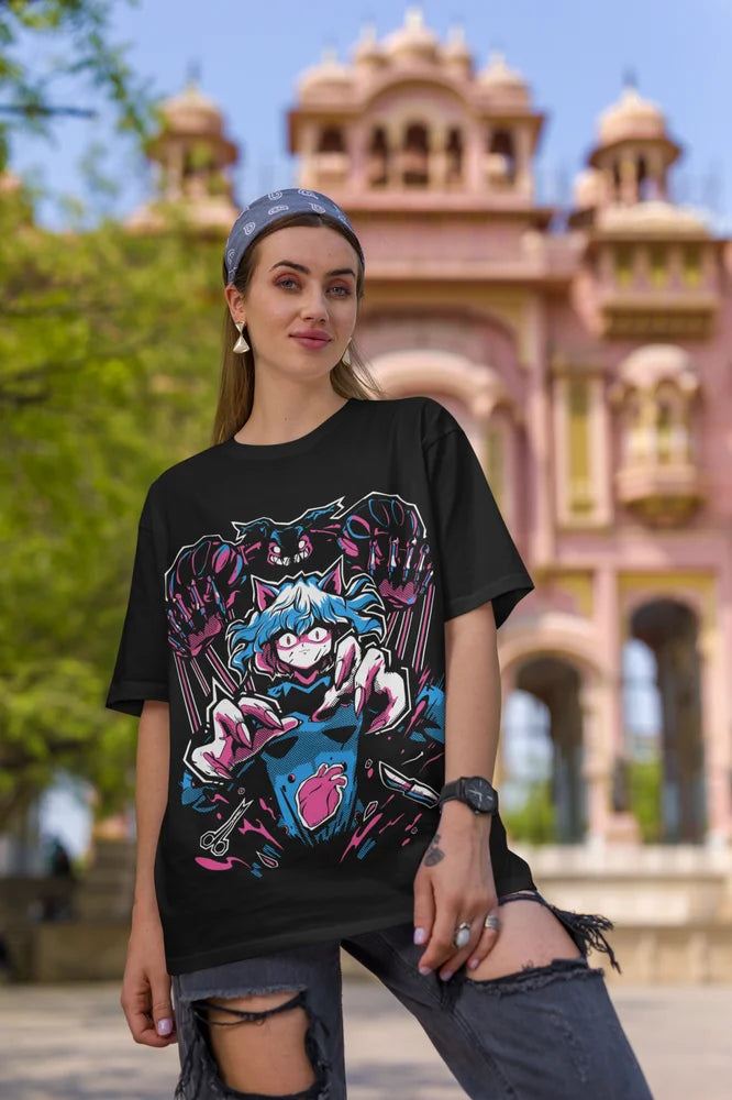 Hunter x Hunter – Neferpitou, Gon, Killua, Hisoka & Kite T-shirt Unisexe