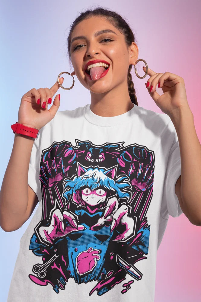 Hunter x Hunter – Neferpitou, Gon, Killua, Hisoka & Kite T-shirt Unisexe