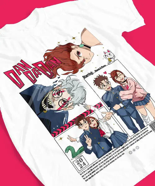 Dandadan – Momo & Okarun Battle T-shirt Unisexe