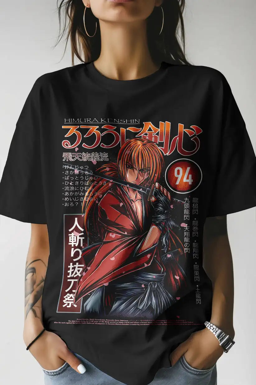 Rurouni Kenshin – Himura Kenshin T-shirt Unisexe