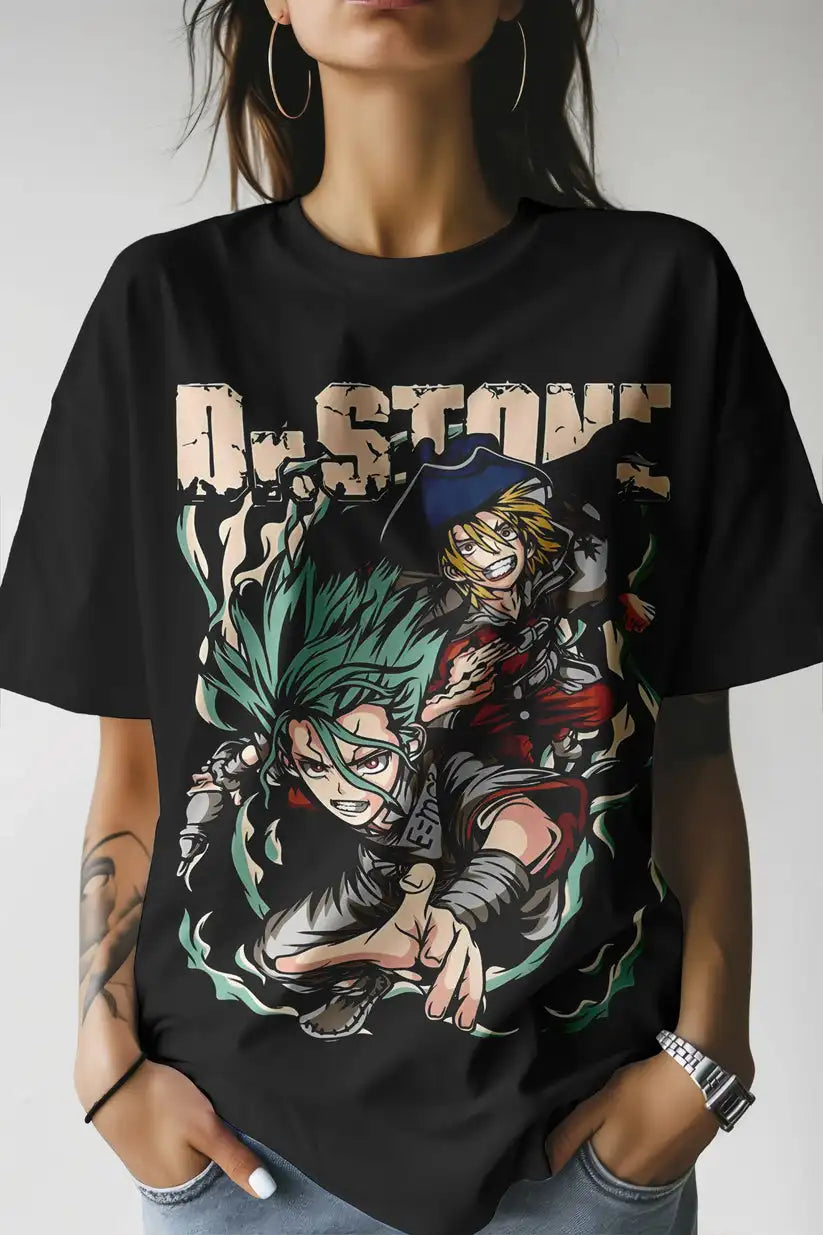 Dr. Stone – Senku Ishigami & Ryusui Nanami T-shirt Unisexe