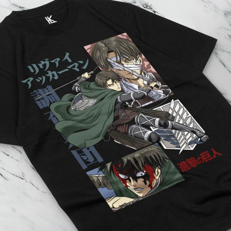 Attack on Titan – Levi Ackerman Vintage Special V10 T-shirt Unisexe