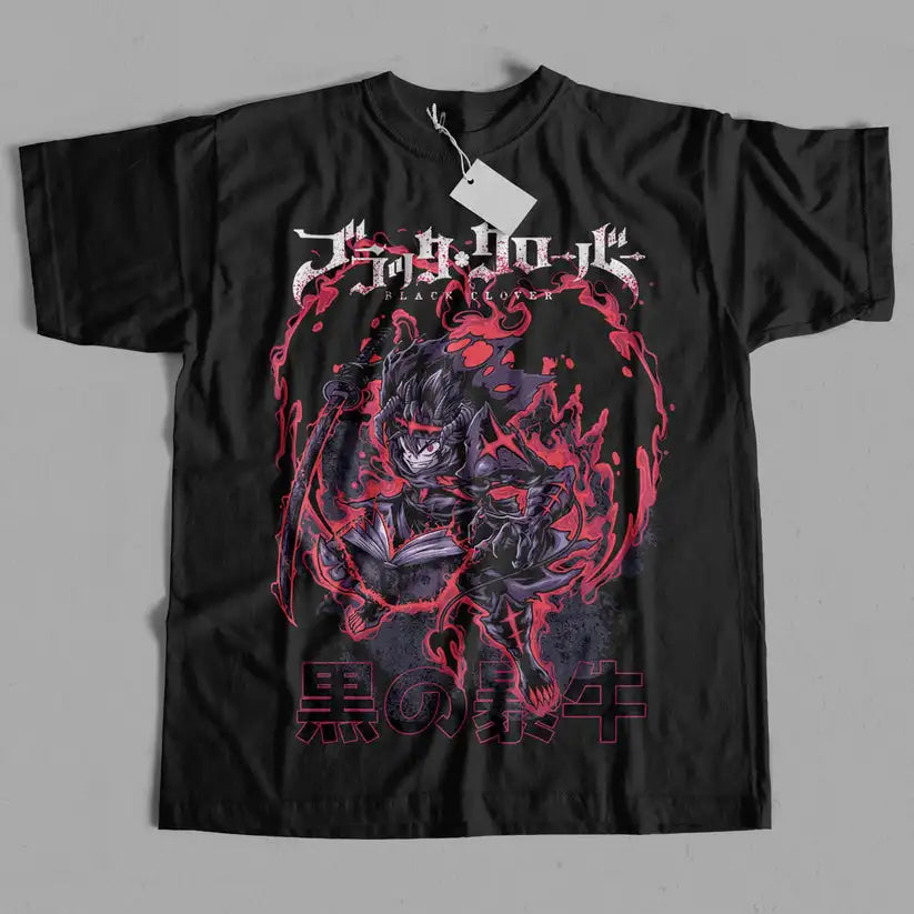 Black Clover – Asta Black & Red T-shirt Unisexe