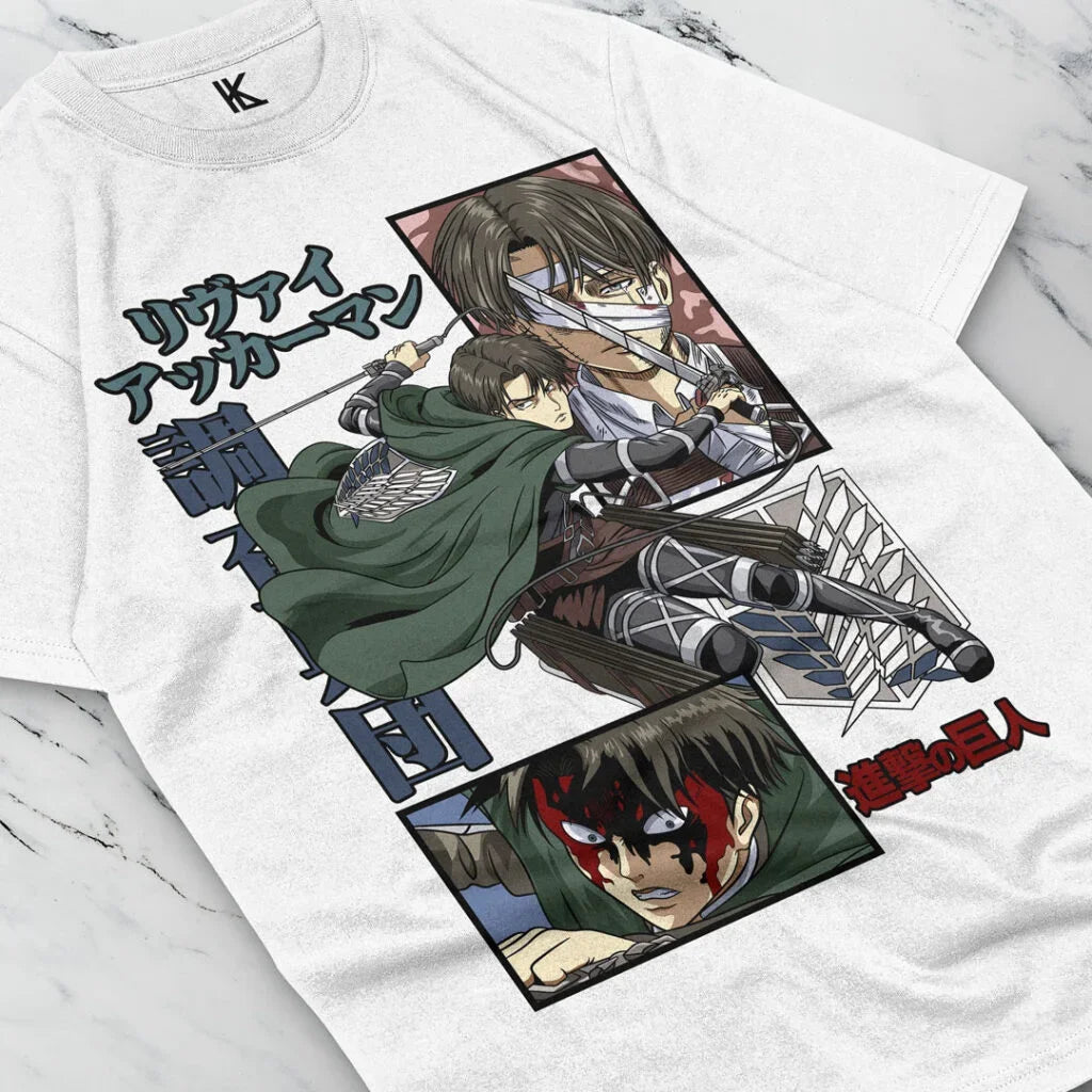 Attack on Titan – Levi Ackerman Vintage Special V10 T-shirt Unisexe