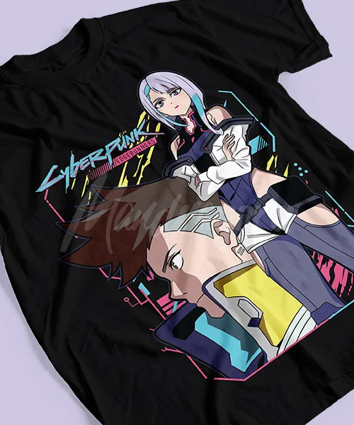 Cyberpunk: Edgerunners – Lucy & David Martinez T-shirt Unisexe