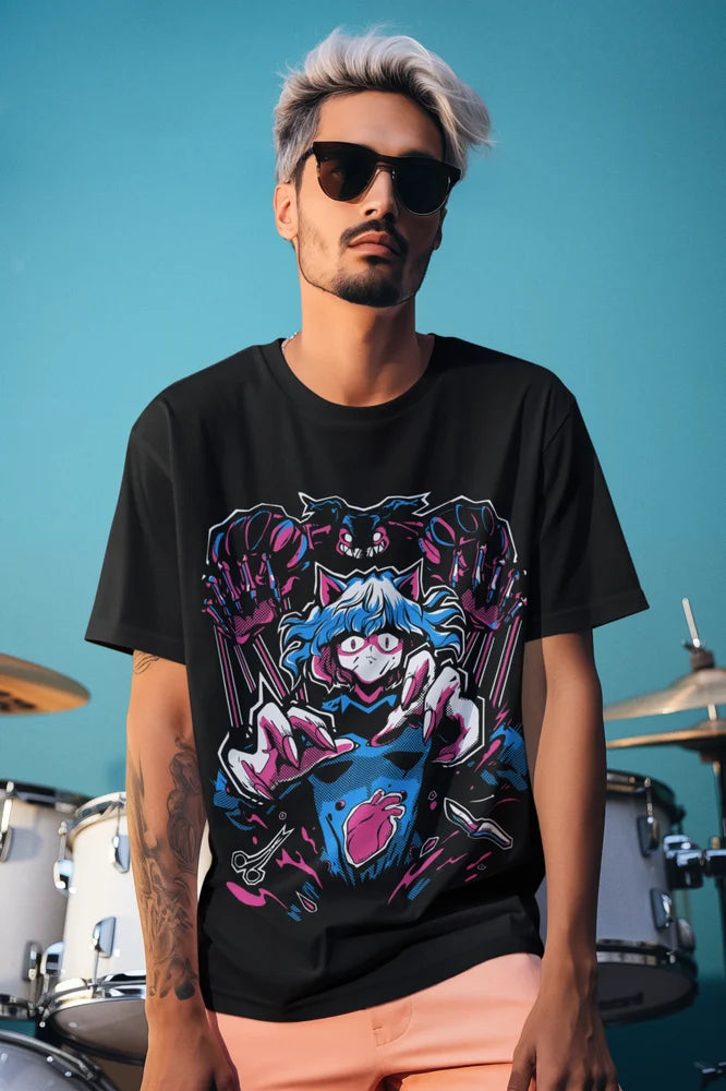 Hunter x Hunter – Neferpitou, Gon, Killua, Hisoka & Kite T-shirt Unisexe