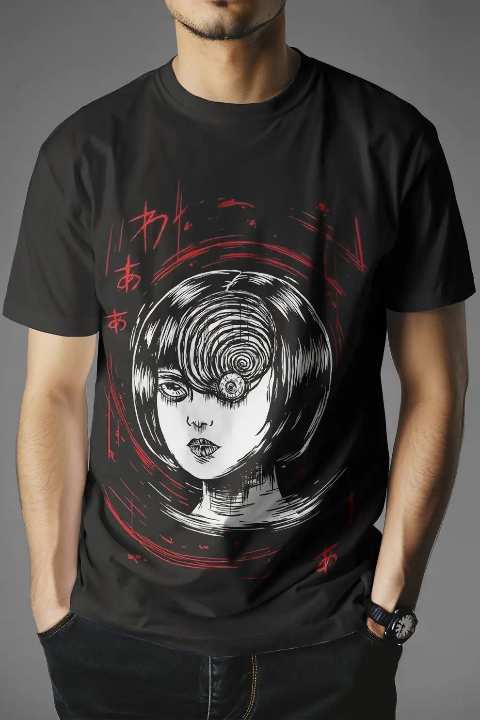 Junji Ito – Uzumaki Spirale (Kirie Goshima) T-shirt Unisexe
